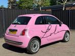 Fiat 500 1.2 Lounge ROZE automaat PANO, Auto's, Euro 5, Stof, Gebruikt, 1242 cc
