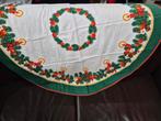 Vintage Kerst Tafelkleed - Met Vlekjes, Huis en Inrichting, Tafelkleden, Ophalen of Verzenden, Gebruikt, Rond, Binnen
