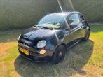 Fiat 500 0.9 85pk Twinair Turbo 2012 Zwart MOOIE AUTO!!, Voorwielaandrijving, Zwart, Leder en Stof, Bedrijf