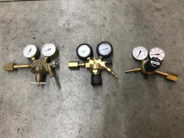 Reduceerventiel 3 stuks. Mig-Mag, Co2, Tig.  beschikbaar voor biedingen