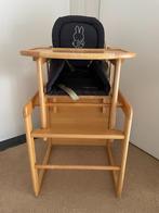 Houten kinderstoel met Nijntje kussen voor aan de eettafel, Ophalen, Gebruikt, Overige typen, Gordel(s)
