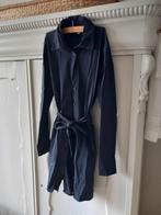 Donkerblauw jurkje van travel stof 146/152, Ophalen, Zo goed als nieuw, Meisje, Jurk of Rok