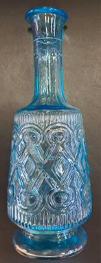 Mondgemblazen fles vaas turquoise, Antiek en Kunst, Ophalen of Verzenden