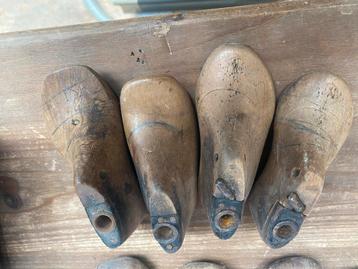 Vintage Houten Schoenleesten Set beschikbaar voor biedingen