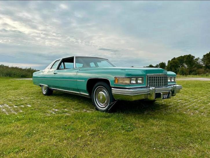 Cadillac Coupe de Ville 8.2 AUT 1976 Groen, Auto's, Cadillac, Particulier, Coupe de Ville, Climate control, Cruise Control, Elektrische stoelverstelling