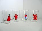 Pinkeltje # 4 glazen met Pinkeltje figuren afbeeldingen, Verzamelen, Glas en Borrelglaasjes, Ophalen of Verzenden, Zo goed als nieuw