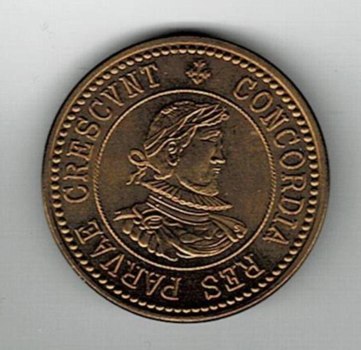 Nijeveen schellingen, Postzegels en Munten, Penningen en Medailles, Overige materialen, Nederland, Ophalen of Verzenden