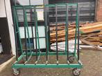 Glaskar tweezijdig 2 stuks, Doe-het-zelf en Verbouw, Transportwagens, 100 liter of meer, Ophalen, Zo goed als nieuw, Transportkar