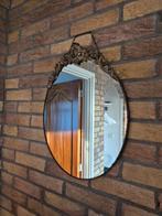 Antieke ovale spiegel met sierlijke lijst, Antiek en Kunst, Antiek | Spiegels, Ophalen, Ovaal, Minder dan 50 cm, Minder dan 100 cm