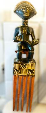 Vintage Grote Ashanti poppenkam uit Ghana, Ophalen of Verzenden