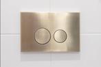 QeramiQ Push Metal Bedieningsplaat (goud) - Geberit UP320, Ophalen of Verzenden, Nieuw, Toilet