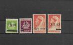 Suriname 1945, NVPH 210 t/m 213, Postfris., Postzegels en Munten, Postzegels | Suriname, Verzenden, Postfris