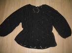 Ambika Kanten Blouse Zwart One Size Ongedragen, Kleding | Dames, Blouses en Tunieken, Maat 38/40 (M), Zwart, Nieuw, Ophalen of Verzenden