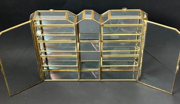 Vintage Messing Vitrine Kastje beschikbaar voor biedingen
