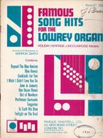 Bo721 bladmuziek famous song hits voor orgel, Muziek en Instrumenten, Orgel, Gebruikt, Ophalen of Verzenden, Artiest of Componist
