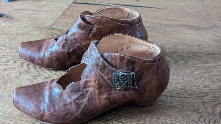 Think! Leer schoenen 40, Kleding | Heren, Schoenen, Zo goed als nieuw, Loafers, Bruin, Ophalen of Verzenden