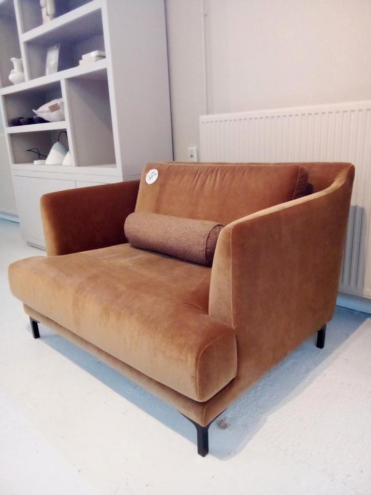 Mooie, comfortabele loveseat, Huis en Inrichting, Fauteuils, Zo goed als nieuw, Hout, Stof, 100 tot 125 cm, Minder dan 75 cm, Ophalen