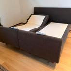 Pullman boxspring te koop (electrisch), Ophalen, Bruin, Tweepersoons, Zo goed als nieuw