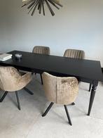 Ingatorp IKEA zwart zwarte eettafel tafel bureau 155/215x87, Huis en Inrichting, Tafels | Eettafels, Ophalen, Rechthoekig, 50 tot 100 cm