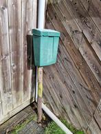 Brievenbus op houten paal - Groen, Ophalen of Verzenden, Gebruikt, Hout