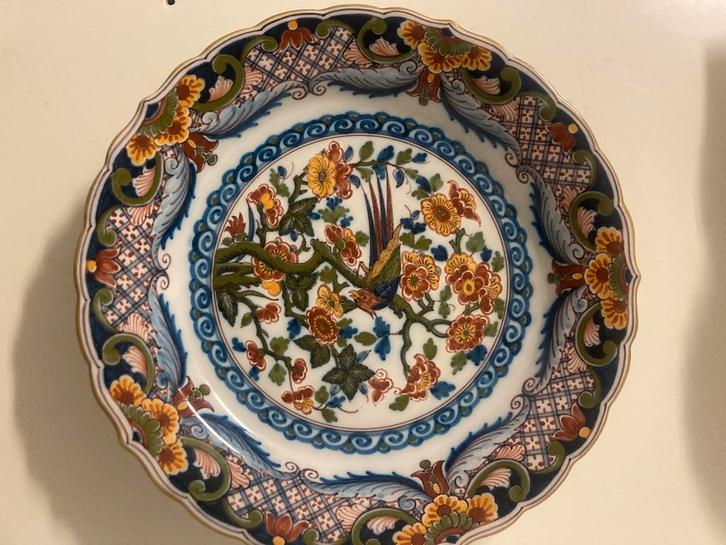 Tichelaar Makkum, Handbeschilderd wandbord BO 30, Antiek en Kunst, Antiek | Wandborden en Tegels, Ophalen of Verzenden