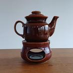 Vintage theepotje op rechaud, Huis en Inrichting, Keuken | Servies, Gebruikt, Keramiek, Overige typen, Onbekend