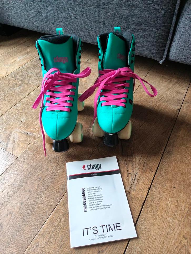 Vrolijke nieuwe Chaya rolschaatsen maat 41, 1x gebruikt, Sport en Fitness, Skeelers, Nieuw, Overige typen, Overige merken, Dames