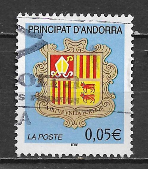 Frans Andorra 2002 Wapenschild, Postzegels en Munten, Postzegels | Europa | Overig, Gestempeld, Overige landen, Verzenden