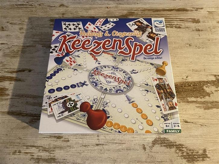 Keezenspel hollands en oergezellig [s549], Hobby en Vrije tijd, Gezelschapsspellen | Bordspellen, Zo goed als nieuw, Ophalen of Verzenden