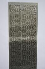 5 st. sierstickers Randje sterretjes zilverkleur 8794, Hobby en Vrije tijd, Kaarten | Zelf maken, Nieuw, Overige typen, Kerst