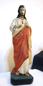 Jezus Heilig Hart beeld met lam Gods H 45  😍🙏💑🤗💑🎁👌, Antiek en Kunst, Antiek | Religie, Ophalen of Verzenden