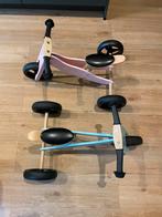 2x Loopfietsjes - Driewieler/Tweewieler - Blauw & Roze, Ophalen, Gebruikt, 2cycle, Verstelbare zitting