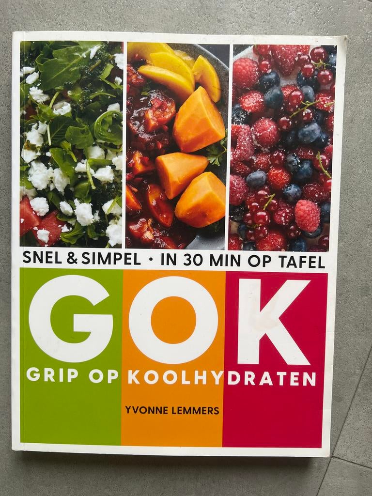 GOK Grip op Koolhydraten - Yvonne Lemmers Kookboek, Ophalen, Voorgerechten en Soepen, Zo goed als nieuw, Gezond koken