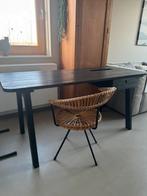 Zwart houten bureau van Woood - t.e.a.b., Huis en Inrichting, Bureaus, Ophalen, Gebruikt