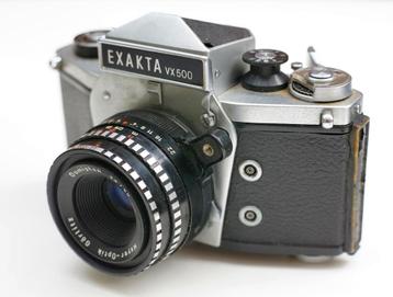 Exakta VX500 & Meyer Optik Görlitz  Domiplan 2.8/50mm defect