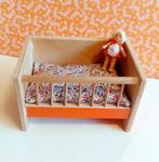 Poppenhuis ledikant vintage Bodo Hennig jaren 60 70 baby bed, Verzamelen, Poppenhuizen en Toebehoren, Ophalen of Verzenden, Zo goed als nieuw