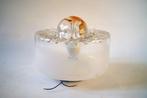 mid century vintage space age plafondlamp glas oranje Italy, Huis en Inrichting, Lampen | Plafondlampen, Ophalen of Verzenden