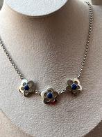 Zilveren collier Lapis Lazuli, Zo goed als nieuw, Met edelsteen, Zilver, Verzenden