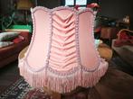 Vintage lampenkap – roze fluweel | boudoir Hollywood Regency, Ophalen of Verzenden