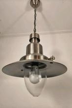Vintage scheepslamp / hanglamp, Huis en Inrichting, Lampen | Hanglampen, Gebruikt, 50 tot 75 cm, Ophalen of Verzenden, Glas