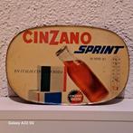 Cinzano sprint reclamebord met thermometer Martini, Verzamelen, Ophalen of Verzenden, Gebruikt, Reclamebord