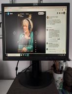 Professionele computermonitor IBM Thinkvision, Ophalen, VGA, In hoogte verstelbaar, Zo goed als nieuw
