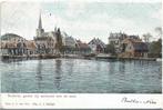 Boskoop,  gezien bij aankomst met de boot, Verzenden, Voor 1920, Gelopen, Zuid-Holland