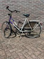 Union damesfiets wit met paars - stationsfiets, Fietsen en Brommers, Fietsen | Dames | Damesfietsen, Ophalen, Gebruikt, Overige merken