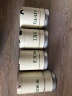Vintage Emaille Voorraadbus Set - Koffie, Thee, Suiker, Besc, Antiek en Kunst, Ophalen