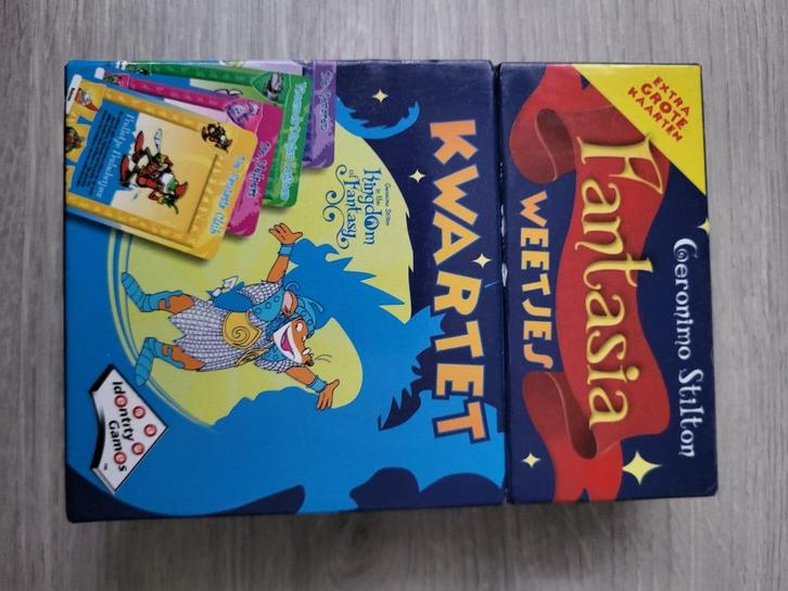 Geronimo Stilton Fantasia Weetjes kwartet, Verzamelen, Speelkaarten, Jokers en Kwartetten, Zo goed als nieuw, Kwartet(ten), Ophalen of Verzenden