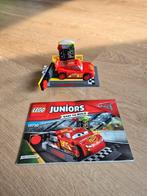 LEGO Disney Cars 10730 Bliksem McQueen snelle lanceerder, Ophalen of Verzenden, Zo goed als nieuw, Complete set, Lego