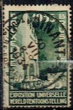 Belgie 1934 Wereldtentoonstelling EXPO, Verzenden, Gestempeld, Plaats of Gebouw