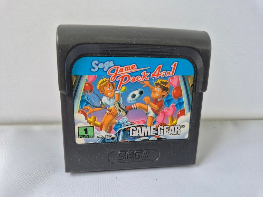Sega Game Pack 4 in 1 Game Gear, Spelcomputers en Games, Games | Sega, Zo goed als nieuw, Game Gear, Avontuur en Actie, 1 speler