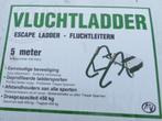 Vlucht ladder Brand nood lang 5 meter uit schuifbaar nieuw, Doe-het-zelf en Verbouw, Ladders en Trappen, Nieuw, Ophalen of Verzenden